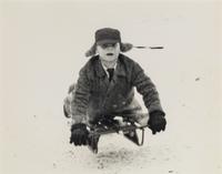 Marvin Newman (born 1927) Untitled (Boy on Toboggan), 1955