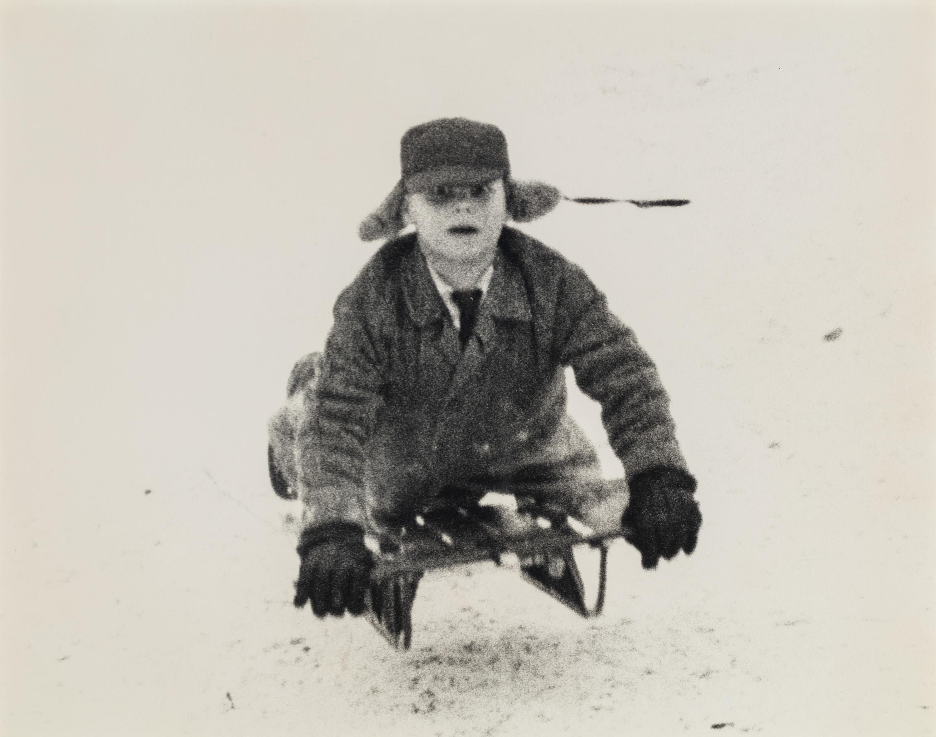 Marvin Newman (born 1927) Untitled (Boy on Toboggan), 1955