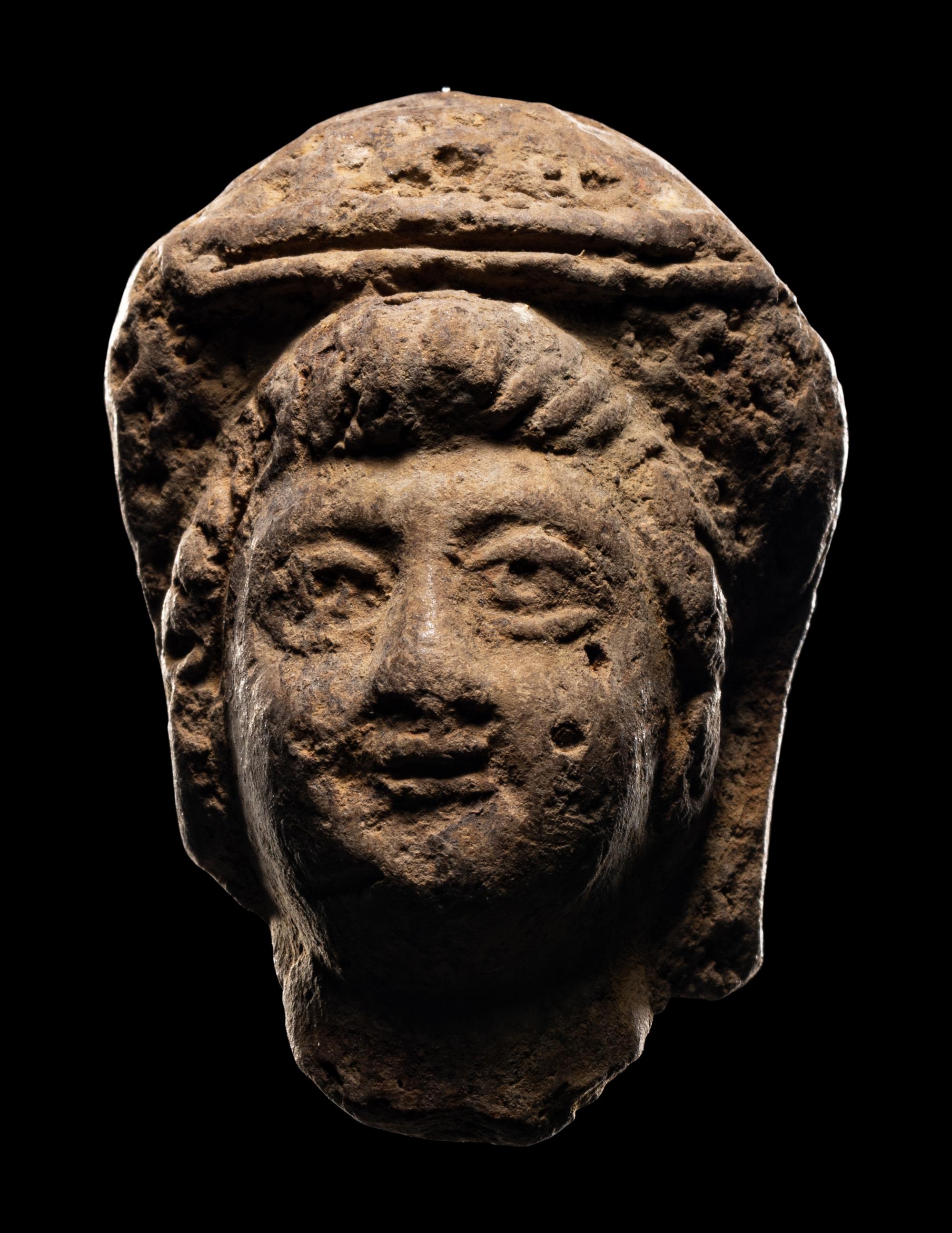 An Eastern Roman Terracotta Head of a Deity