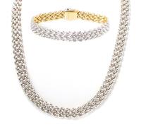 An 18 Karat Yellow and White Gold Reversible Demi Parure, Chimento, 42.00 dwts.