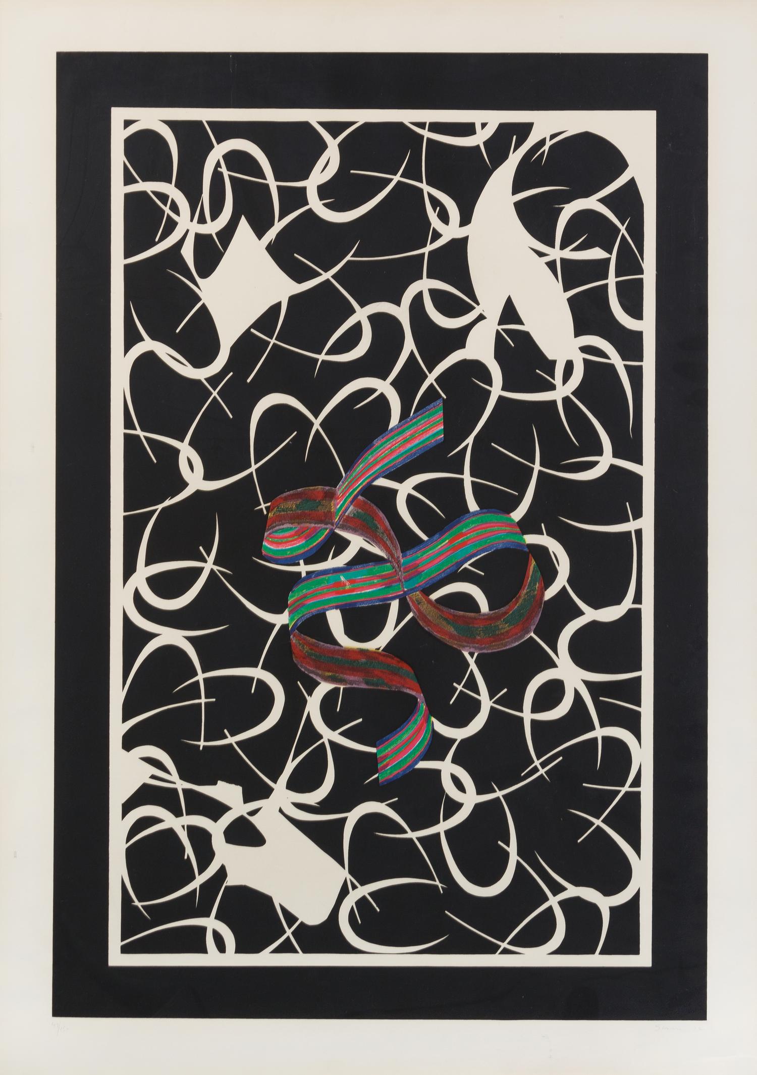 Lucas Samaras, (American, b. 1927), Ribbon and Hook, 1972 (a pair of works)