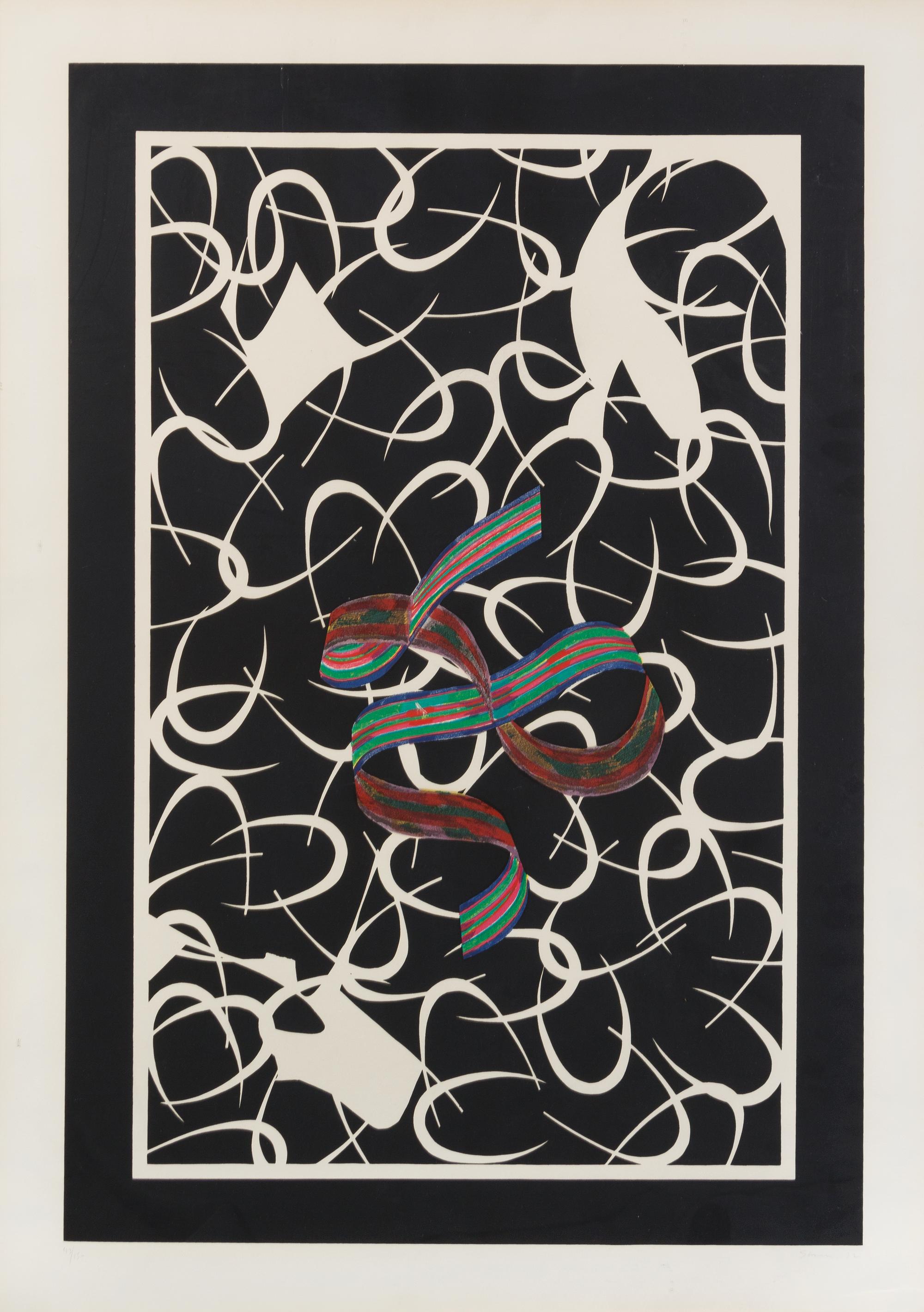 Lucas Samaras, (American, b. 1927), Ribbon and Hook, 1972 (a pair of works)