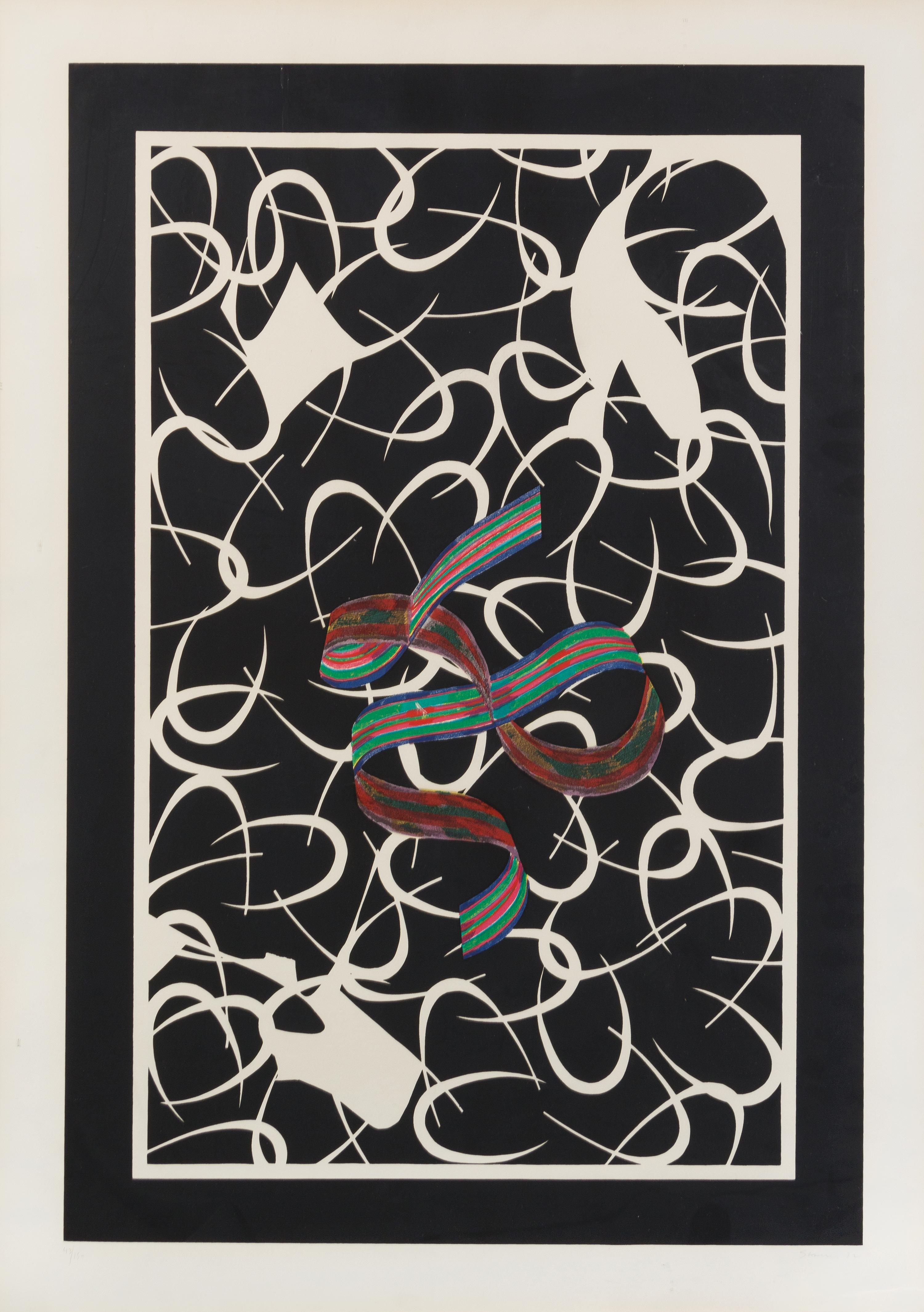 Lucas Samaras, (American, b. 1927), Ribbon and Hook, 1972 (a pair of works)