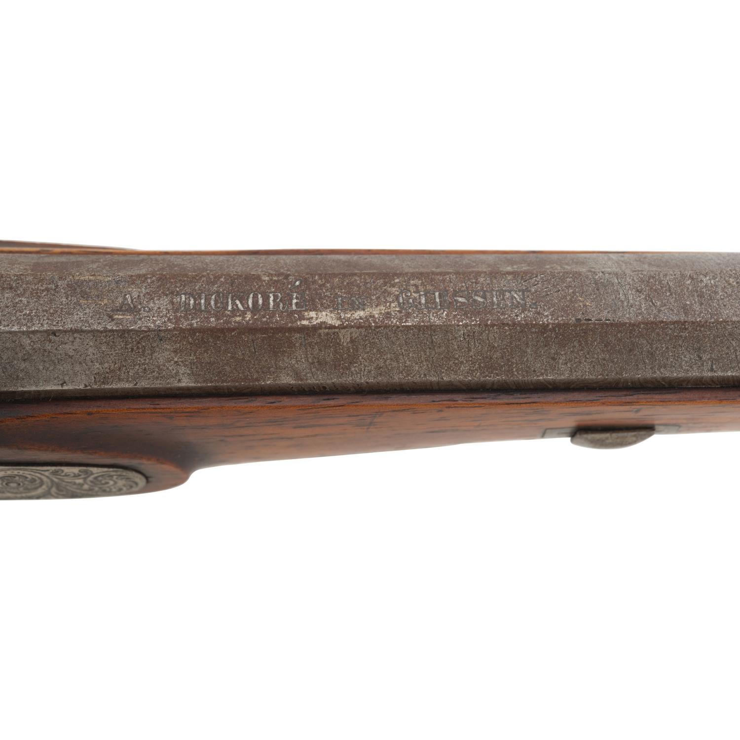 Pair of mid-19th Century Germanic Percussion Target Pistols by A. Dickore of Giessen