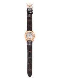 CHOPARD, 18K ROSE GOLD AND DIAMOND 'HAPPY SPORT' WATCH