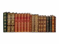 [BINDINGS]. A group of 12 works in French finely bound, including: