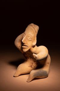 A Jalisco Terracotta Seated Figures