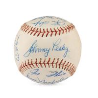 A 1962 Seattle Rainers Team Signed Autograph Baseball