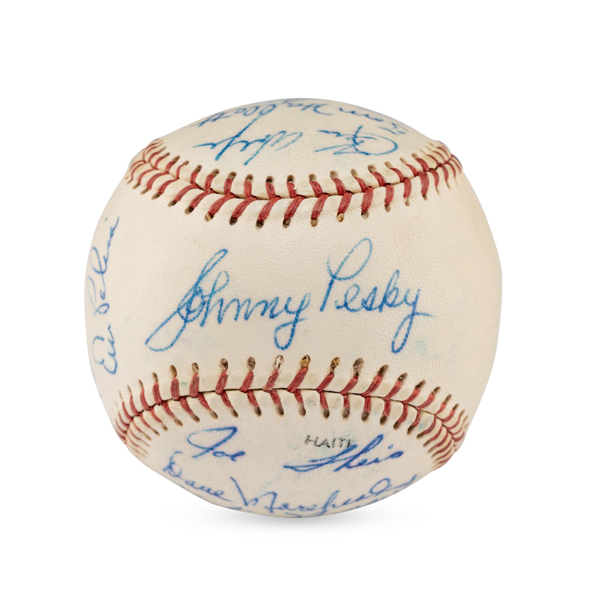 A 1962 Seattle Rainers Team Signed Autograph Baseball