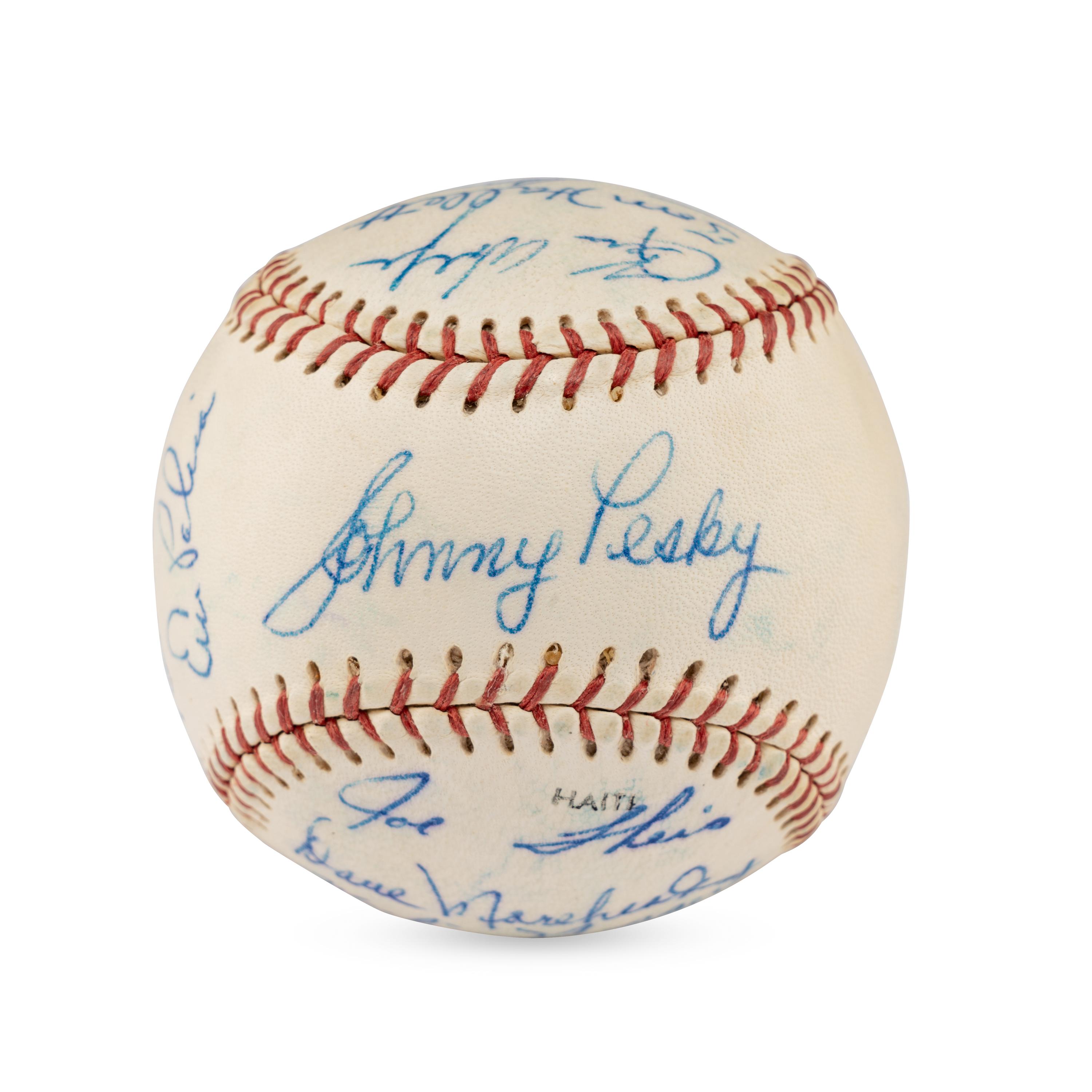 A 1962 Seattle Rainers Team Signed Autograph Baseball