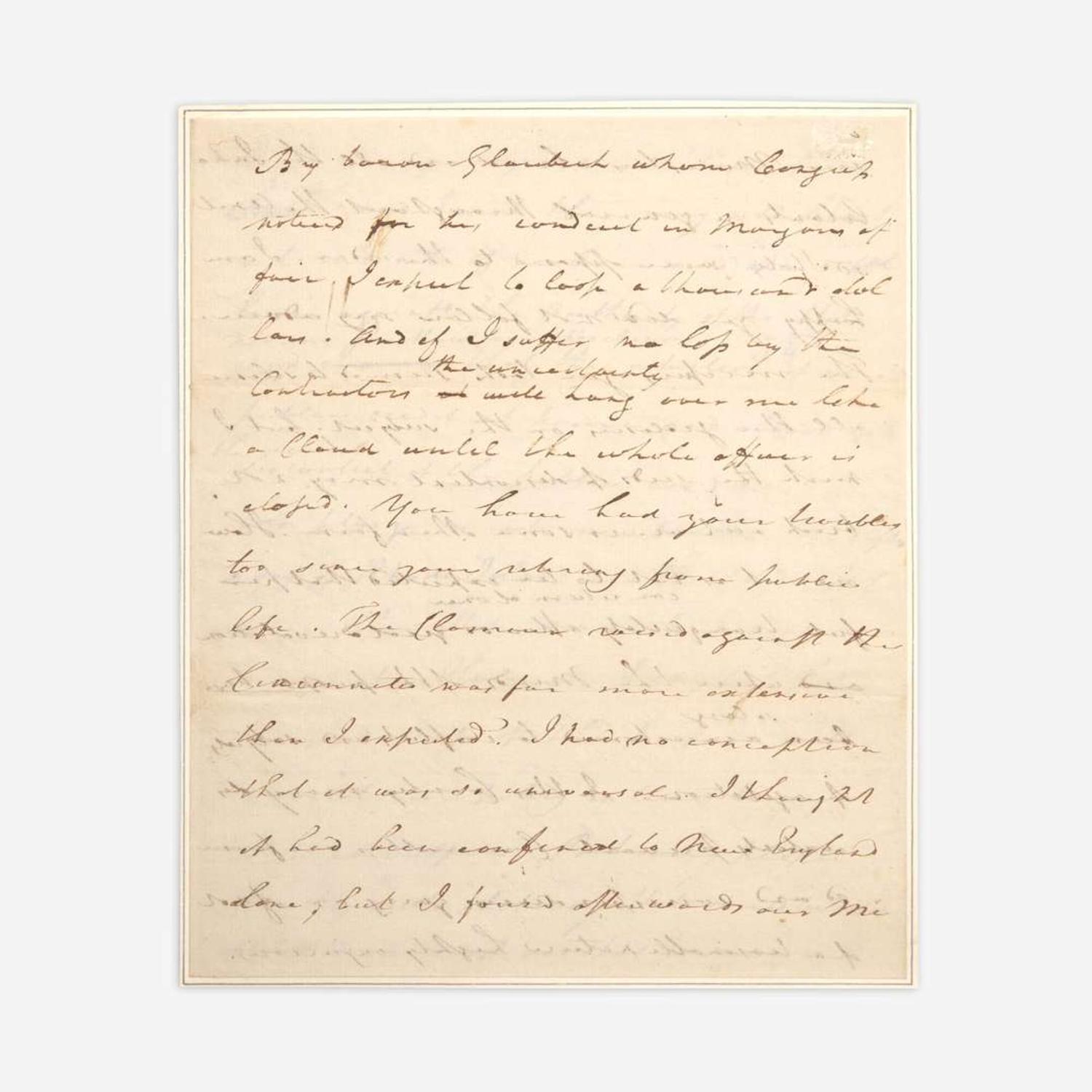 [Washington, George] Greene, Nathanael Autograph Draft Letter, signed