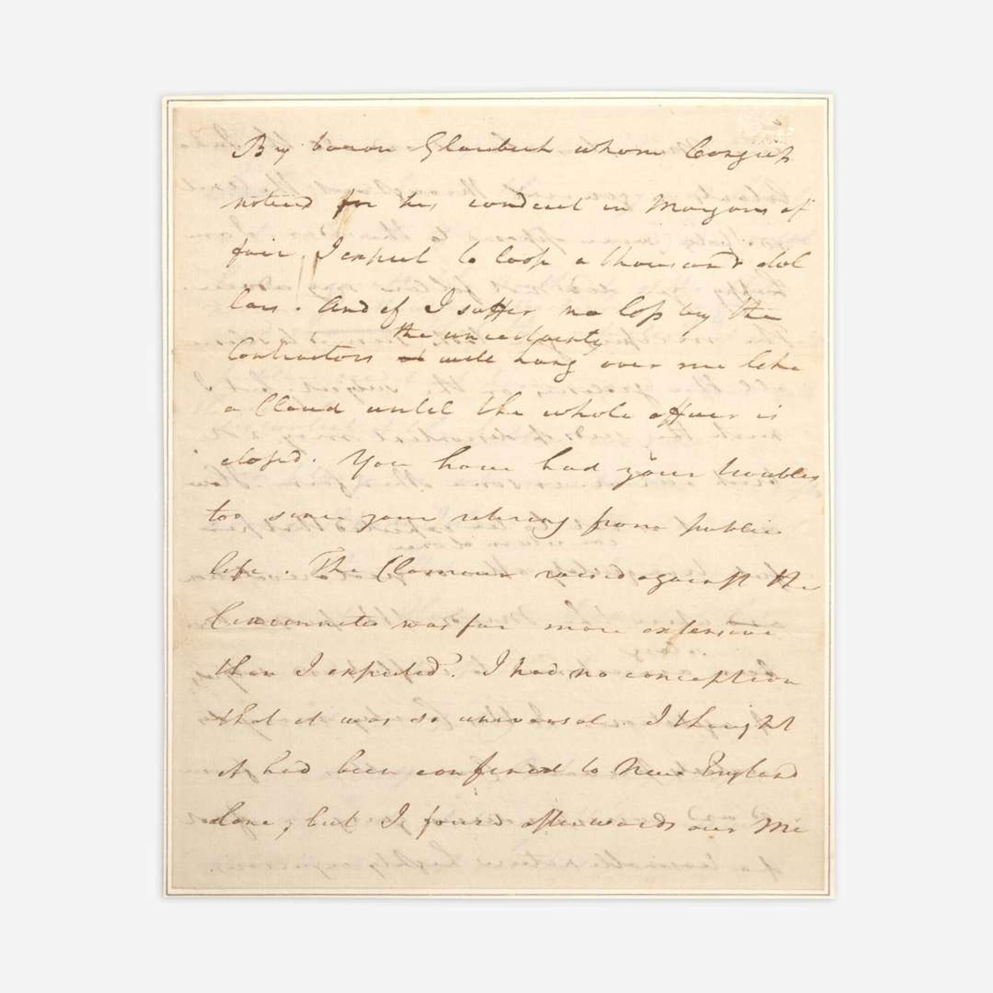 [Washington, George] Greene, Nathanael Autograph Draft Letter, signed