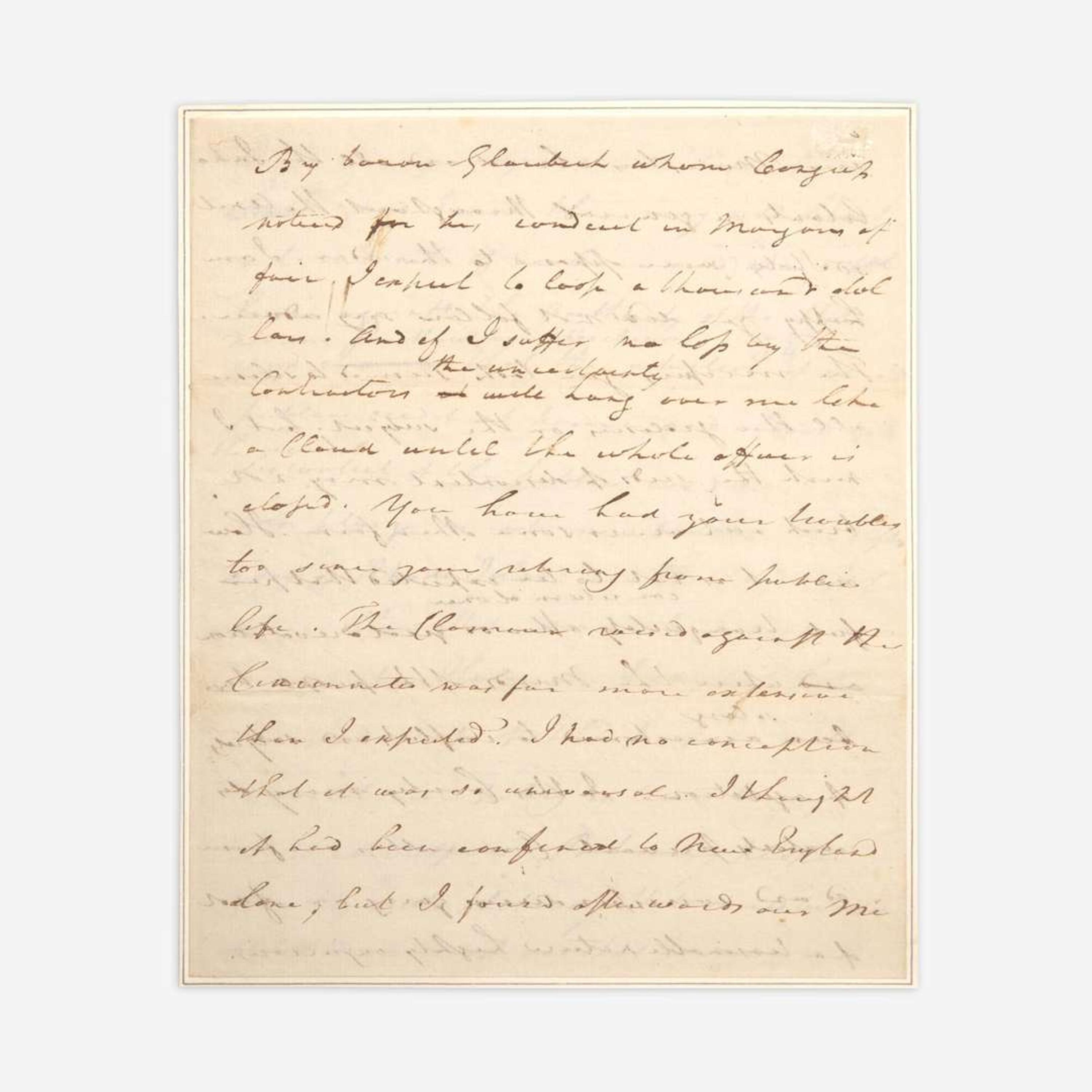 [Washington, George] Greene, Nathanael Autograph Draft Letter, signed