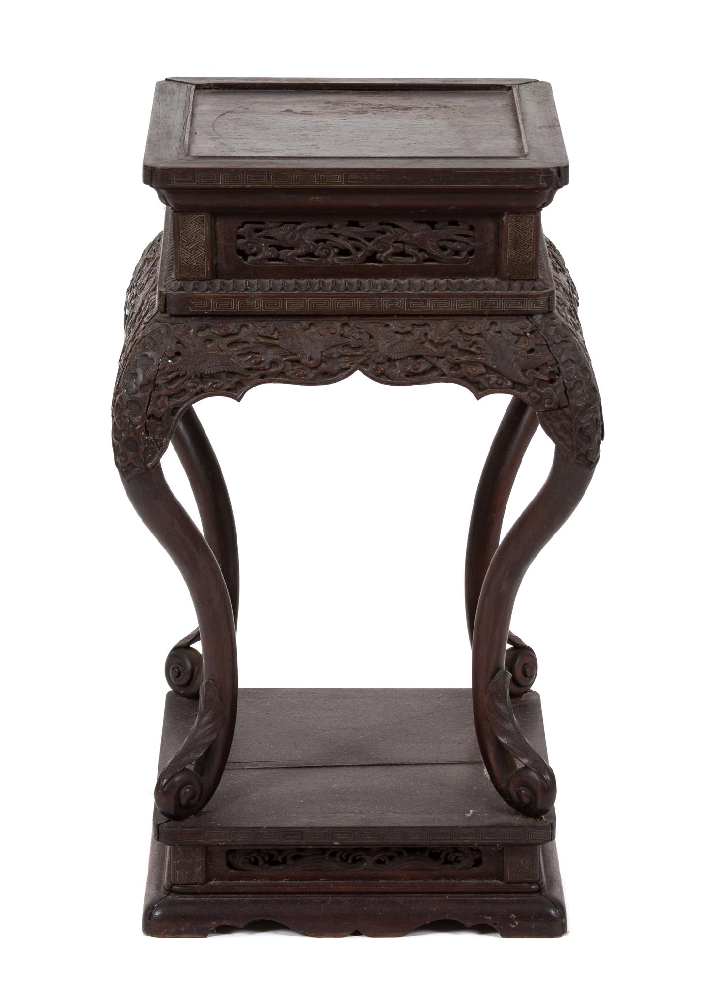 An Asian Carved Hardwood Pedestal Table — LATE 19TH/EARLY 20TH CENTURY