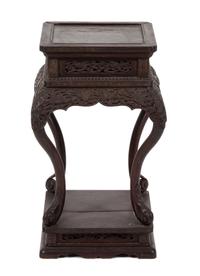 An Asian Carved Hardwood Pedestal Table — LATE 19TH/EARLY 20TH CENTURY