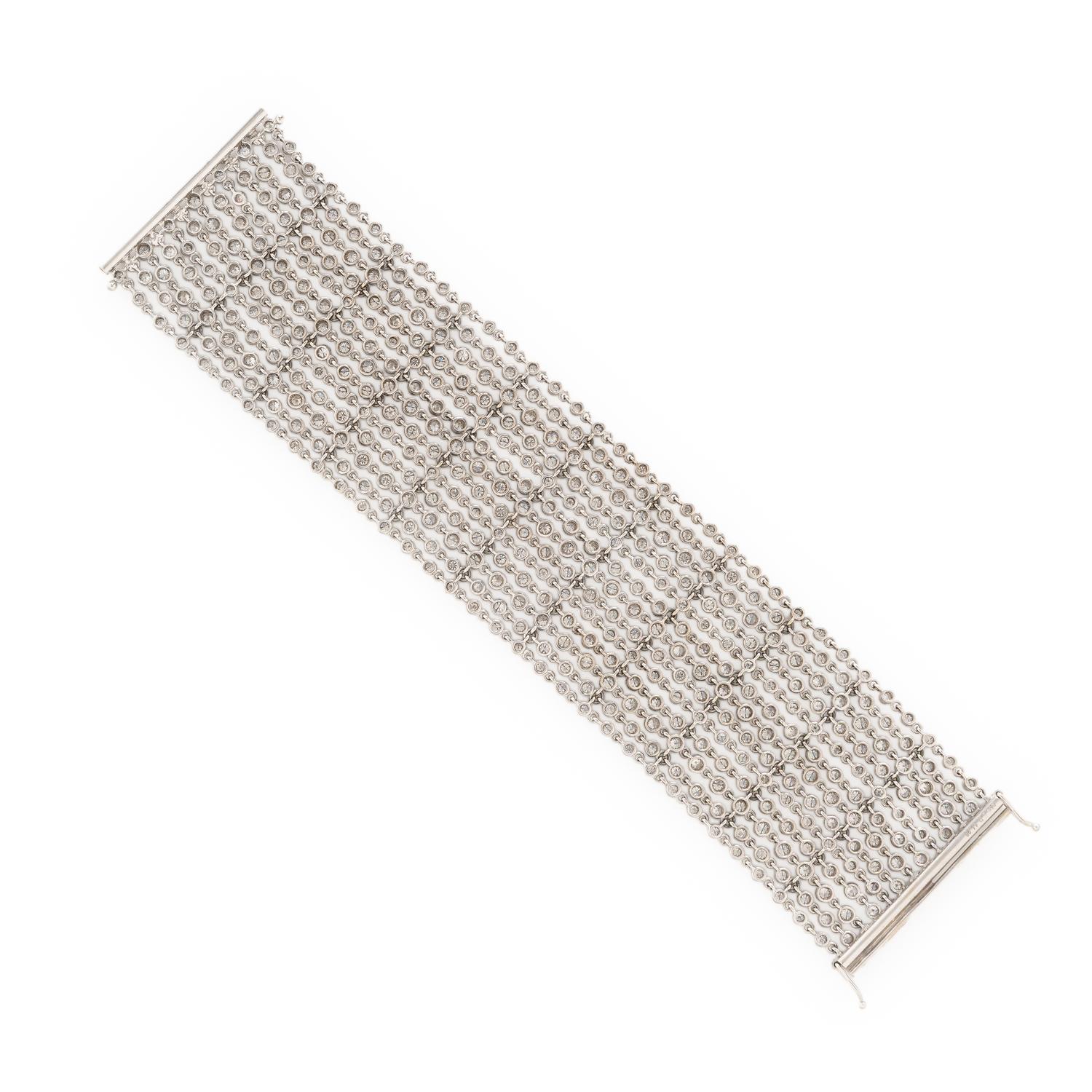 Diamond and White Gold Bracelet