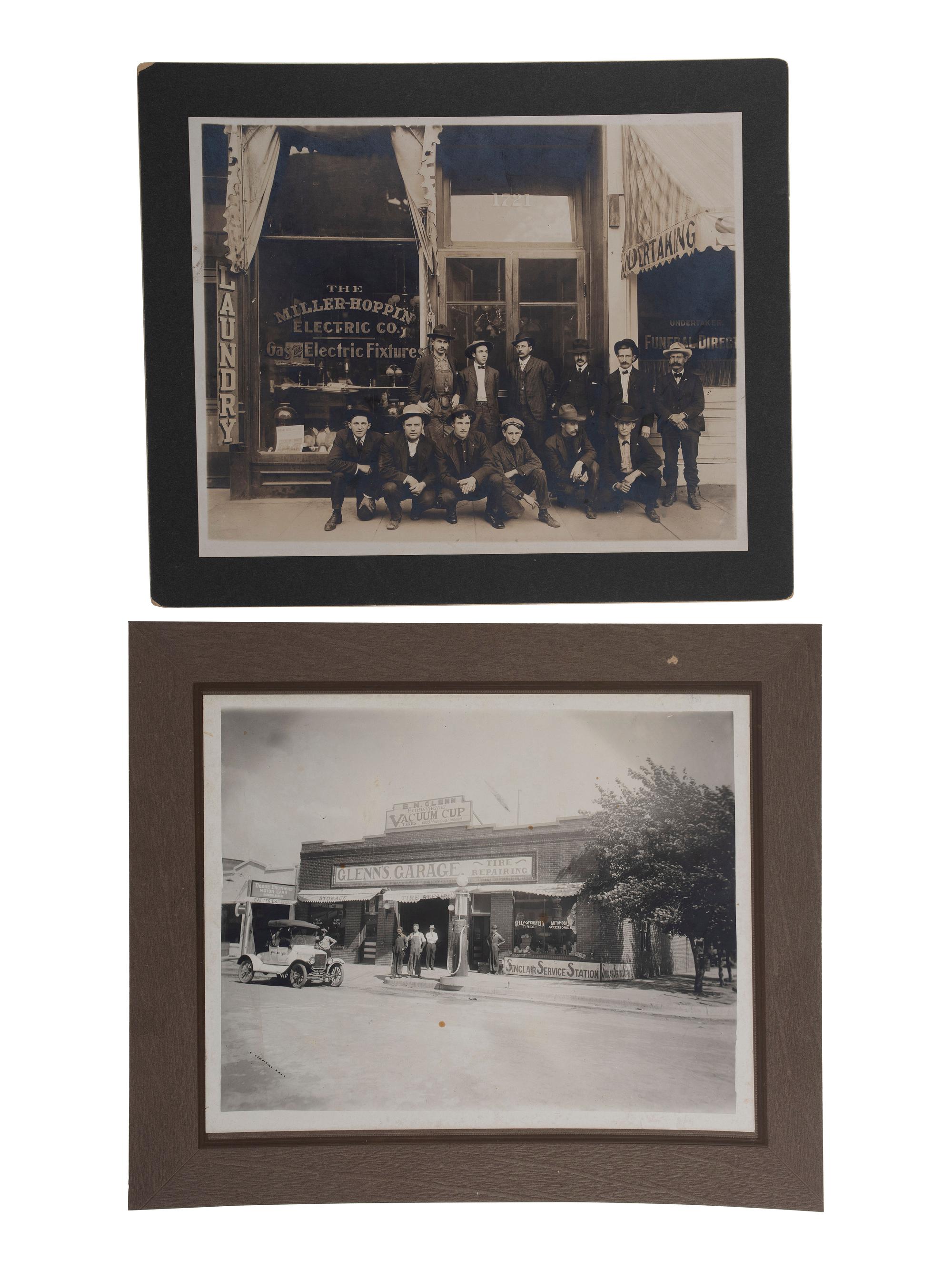 [EARLY PHOTOGRAPHY]. A group of 6 occupational photographs, incl. group portraits and interior and exterior views of businesses.