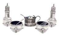 Group of Five Silver Table Articles