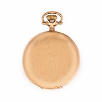 14K YELLOW GOLD OPEN FACE POCKET WATCH