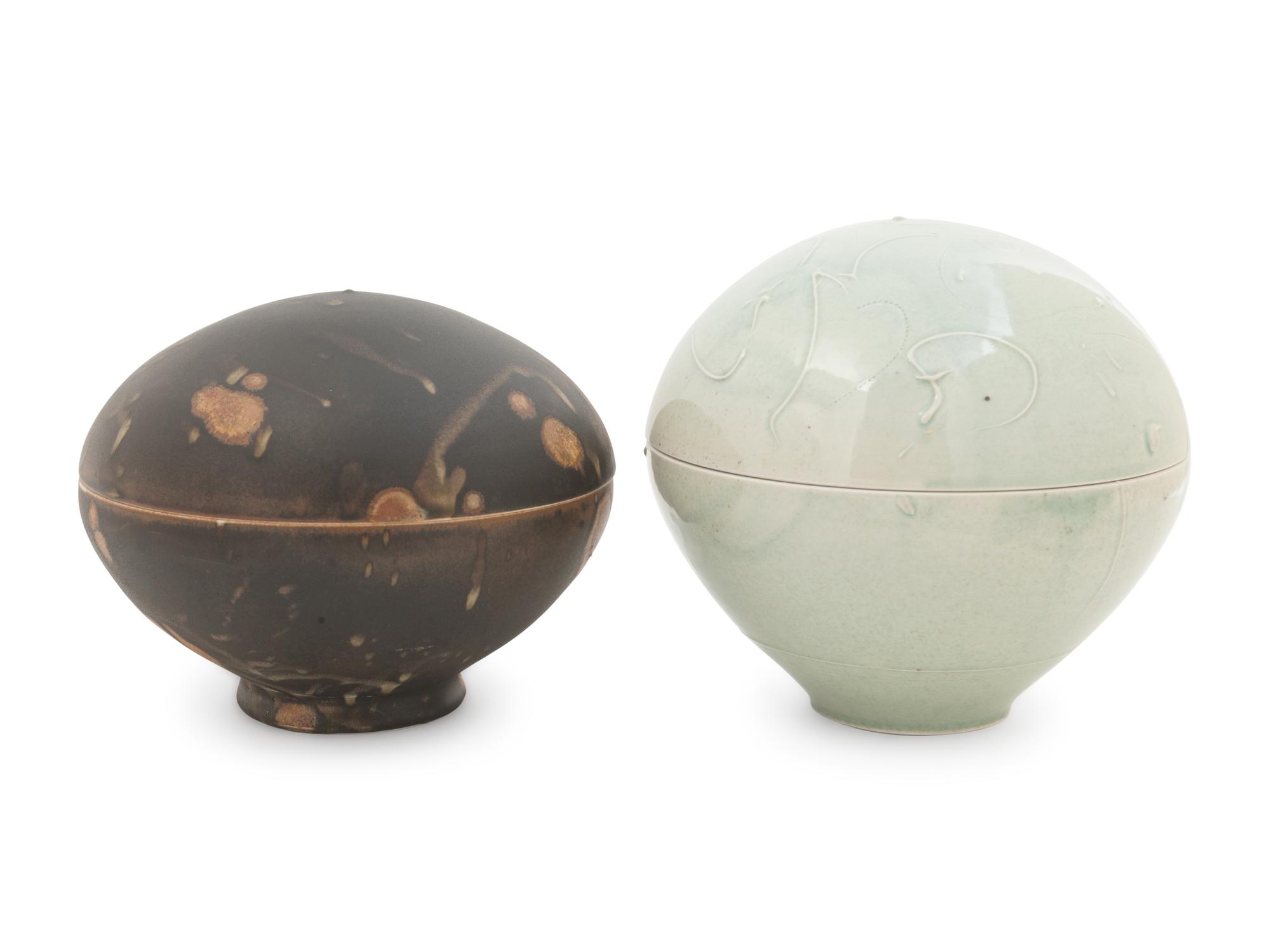 Two Covered Bowls