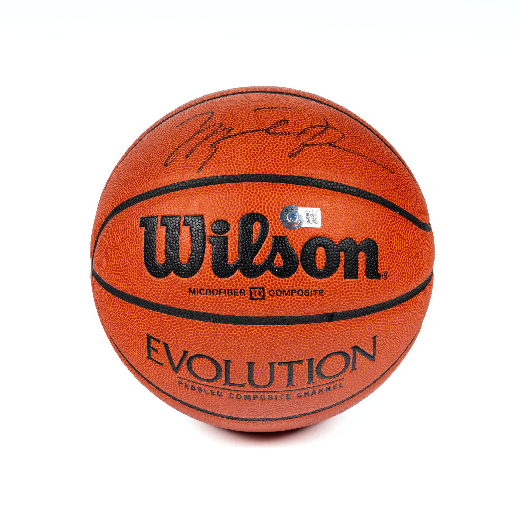 A Michael Jordan Signed Autograph Wilson Basketball (Beckett Authentication Services)