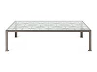 A Contemporary Iron and Glass Low Table