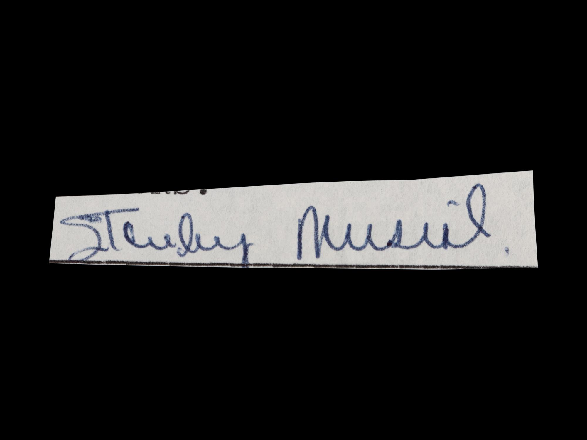 A Group of 10 Stan Musial Signed Autograph Cuts from The Collection of Stan Musial,