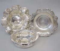 Sterling silver footed bowl reed & barton, taunton, ma, 20th century
