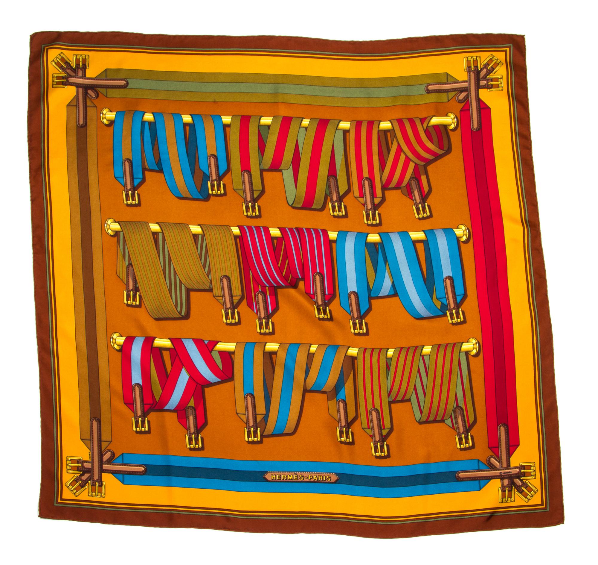 An Hermes 90cm Silk Scarf, 36" x 36".