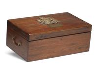 An English Brass Mounted Mahogany Box