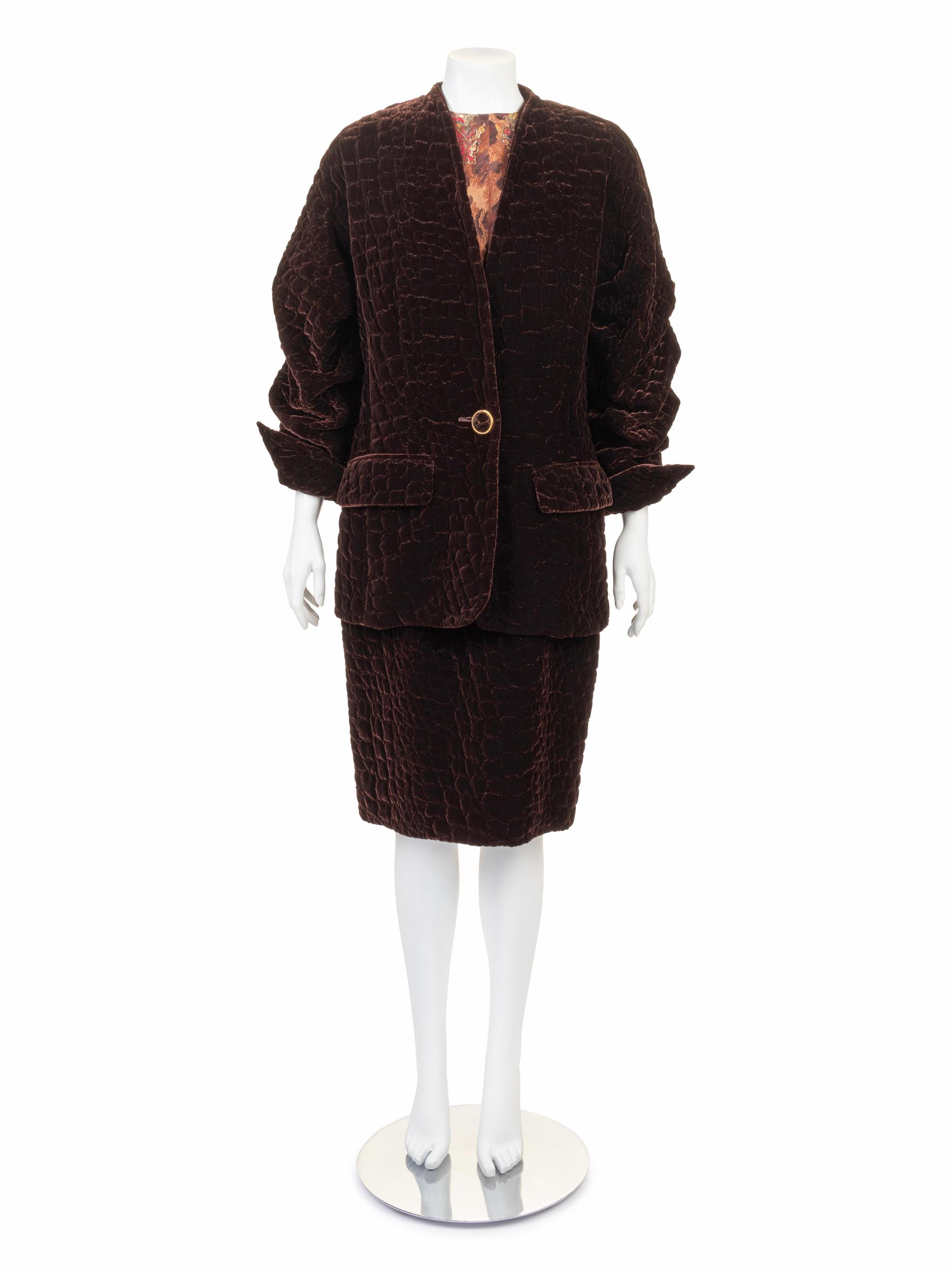 Gianfranco Ferre Quilted Ensemble, 1980-90s