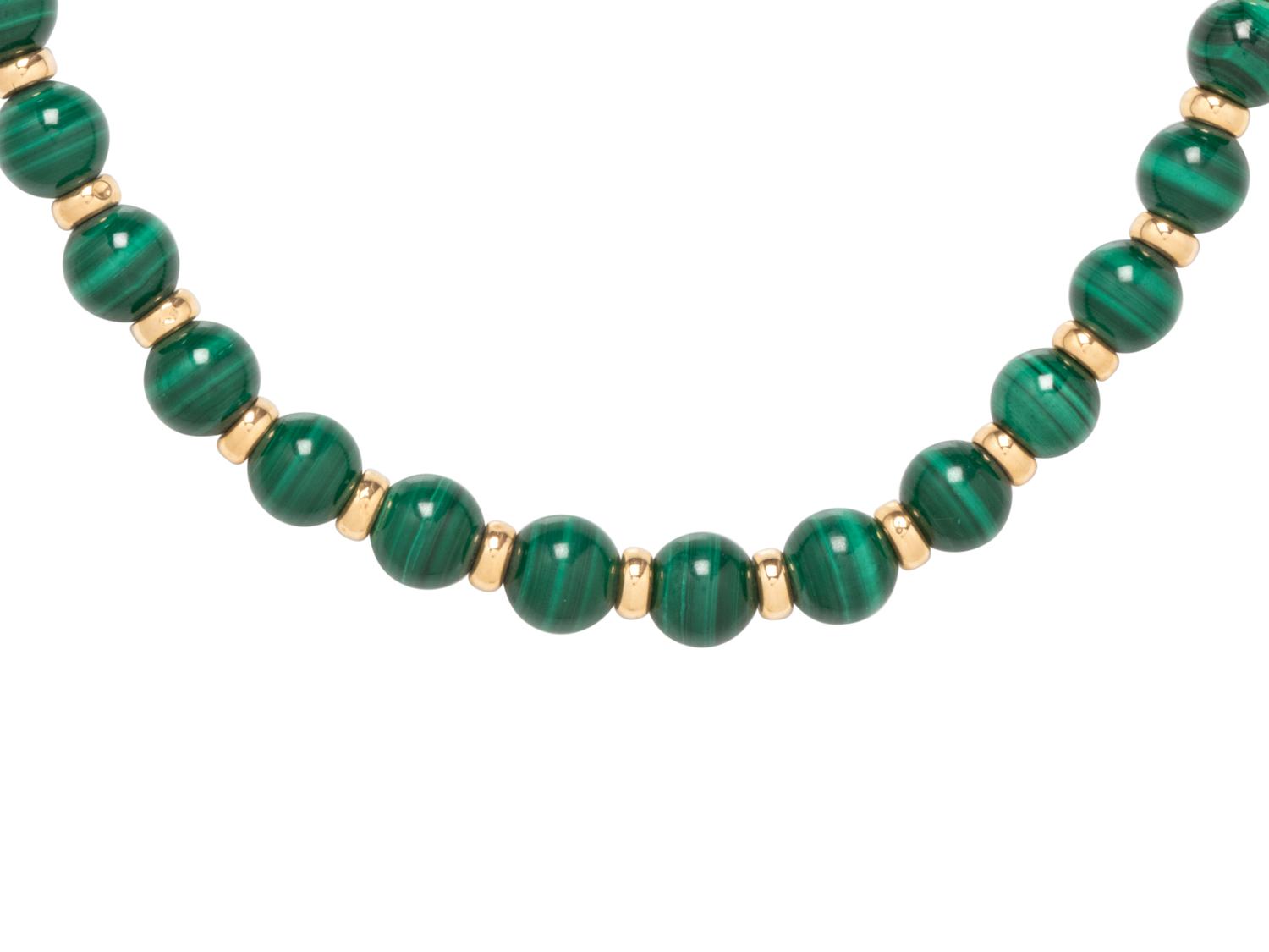 MALACHITE BEAD NECKLACE