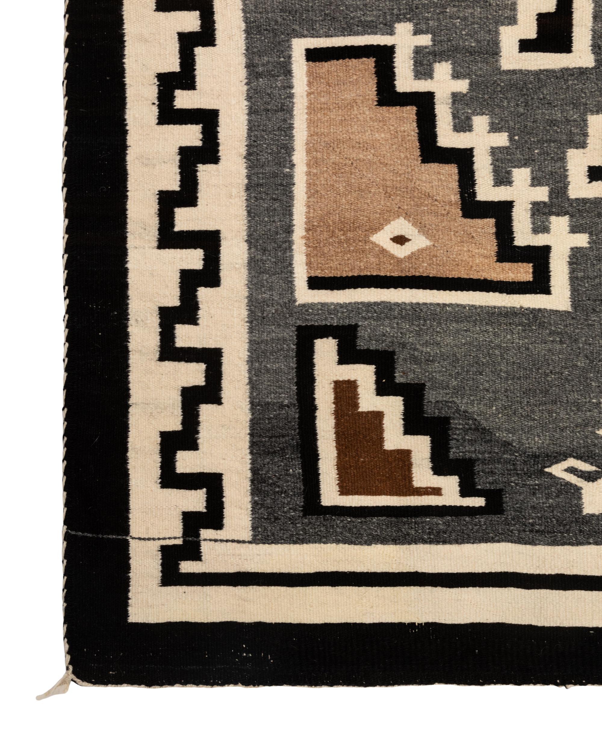 Navajo Two Grey Hills Weaving / Rug