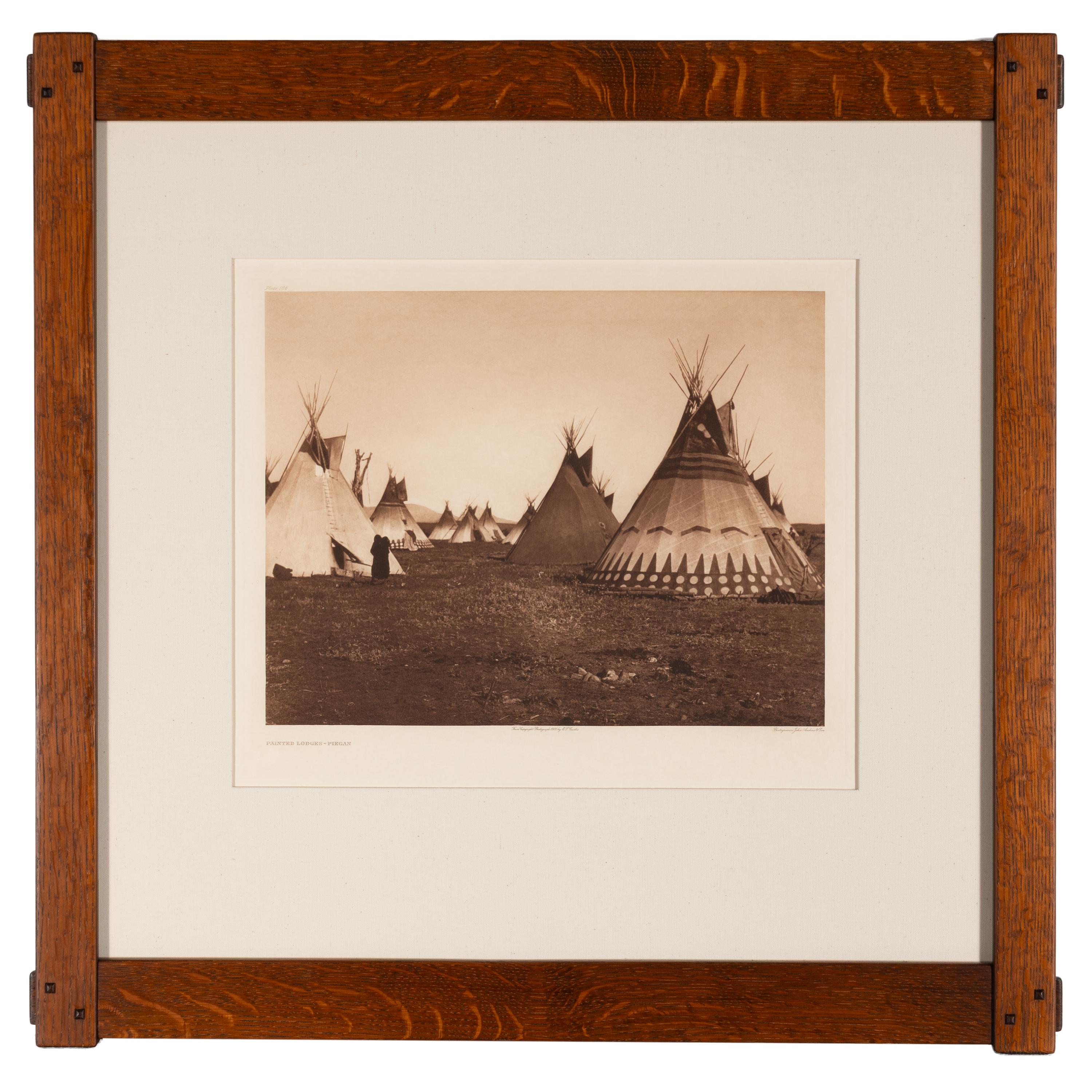 [Native American]. Curtis, Edward S. (1868-1952). A group of 9 large photogravures, comprising: