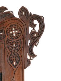A Pair of Syrian Mother-of-Pearl Inlaid Walnut Mirrors