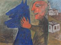 Avraham Ofek, (Israeli, 1935-2009), Night Watchman, 1970