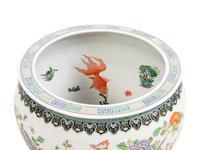 A Chinese Export Famille Verte Porcelain Fishbowl