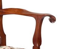 A Queen Anne Carved Walnut Armchair