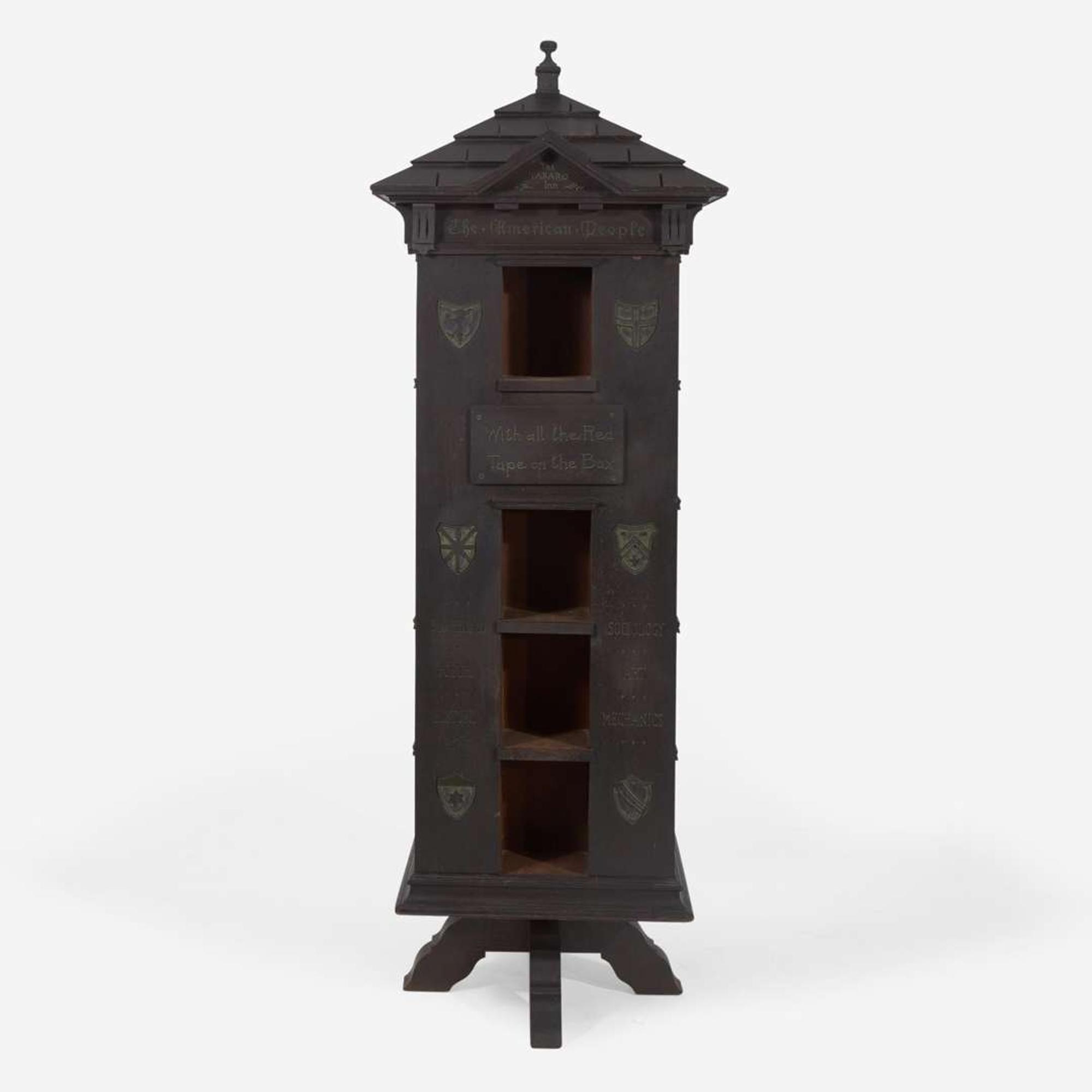 Seymour Easton (British, 1859-1916) "Tabard Inn Library" Revolving Bookcase, circa 1902
