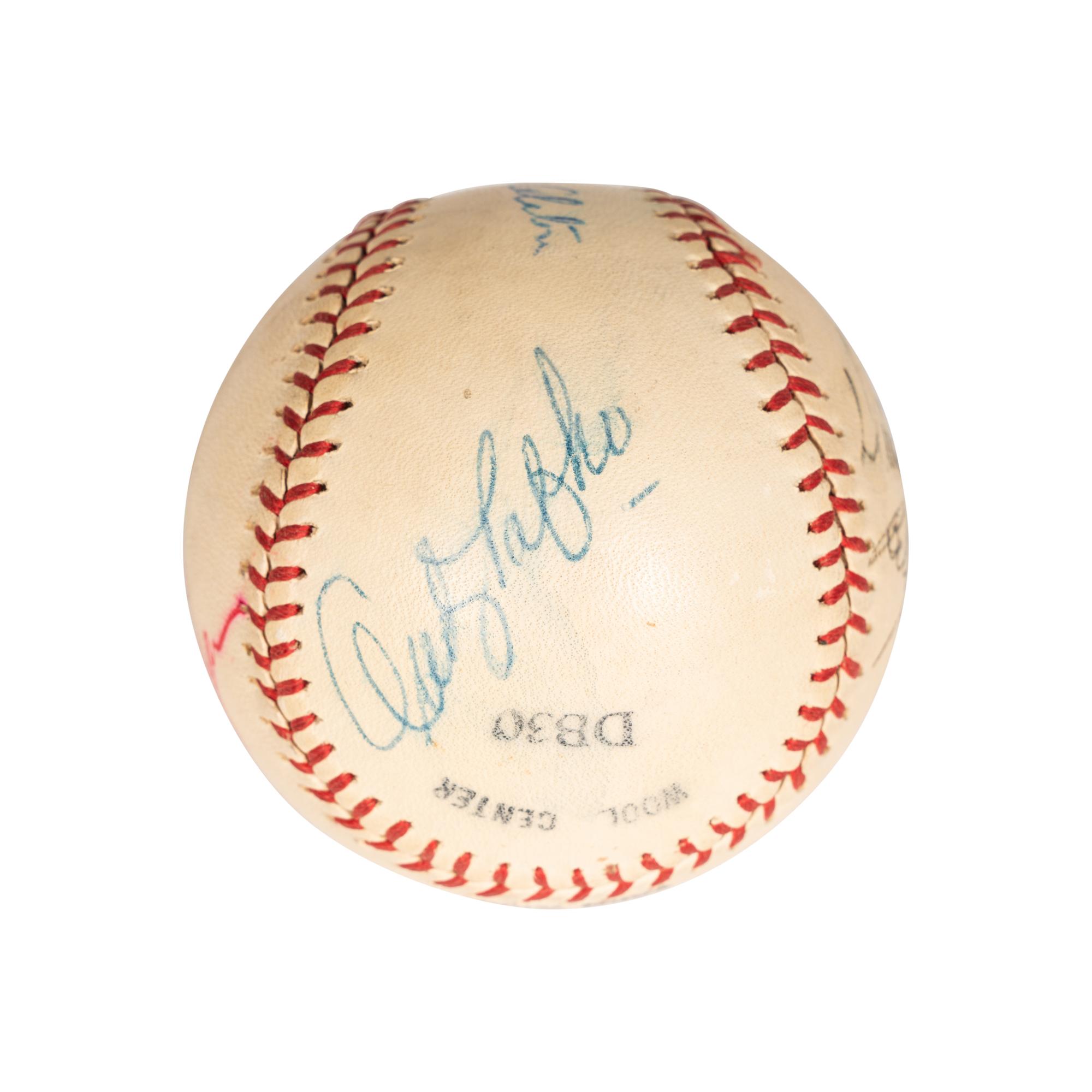 A Group of Signed Autograph Baseballs and One Signed Autograph Softball,