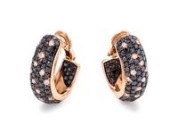 DIAMOND AND BLACK DIAMOND EARCLIPS