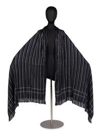 Yohji Yamamoto Shirt with Comme des Garçons Shawl and Poncho