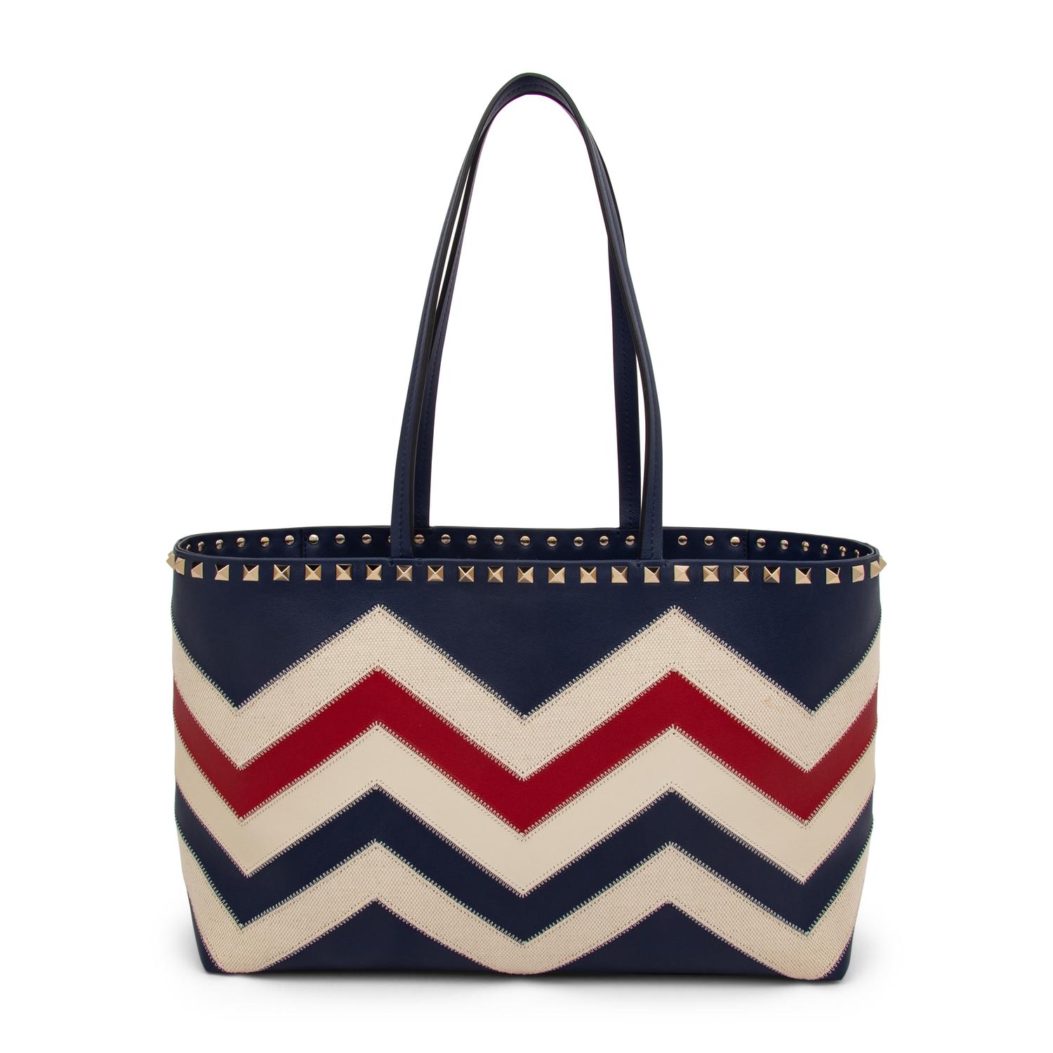 Valentino, Rockstud Small Chevron Tote