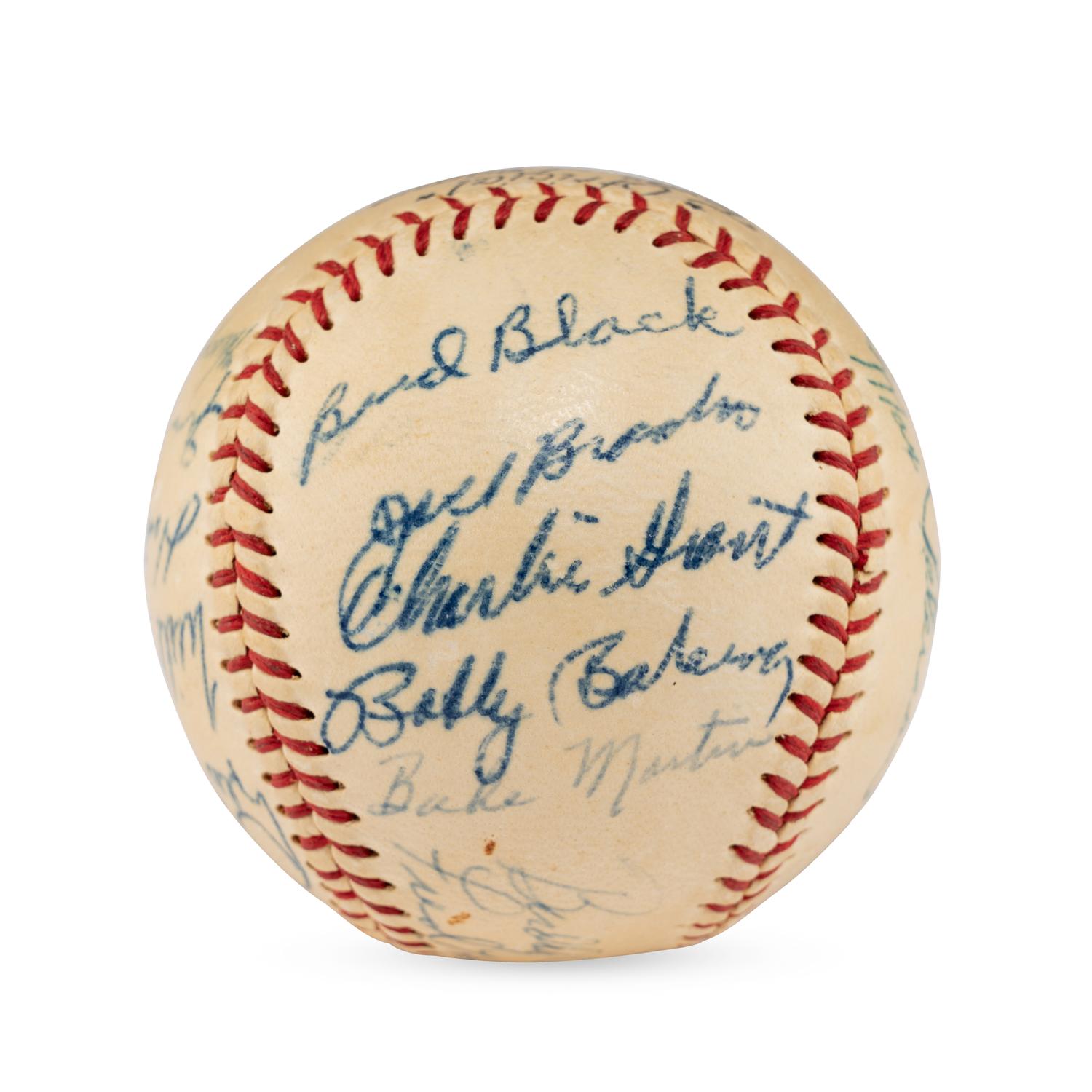 A 1952 San Antonio Missions Team Signed Autograph Baseball