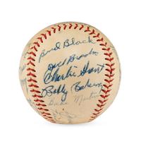 A 1952 San Antonio Missions Team Signed Autograph Baseball