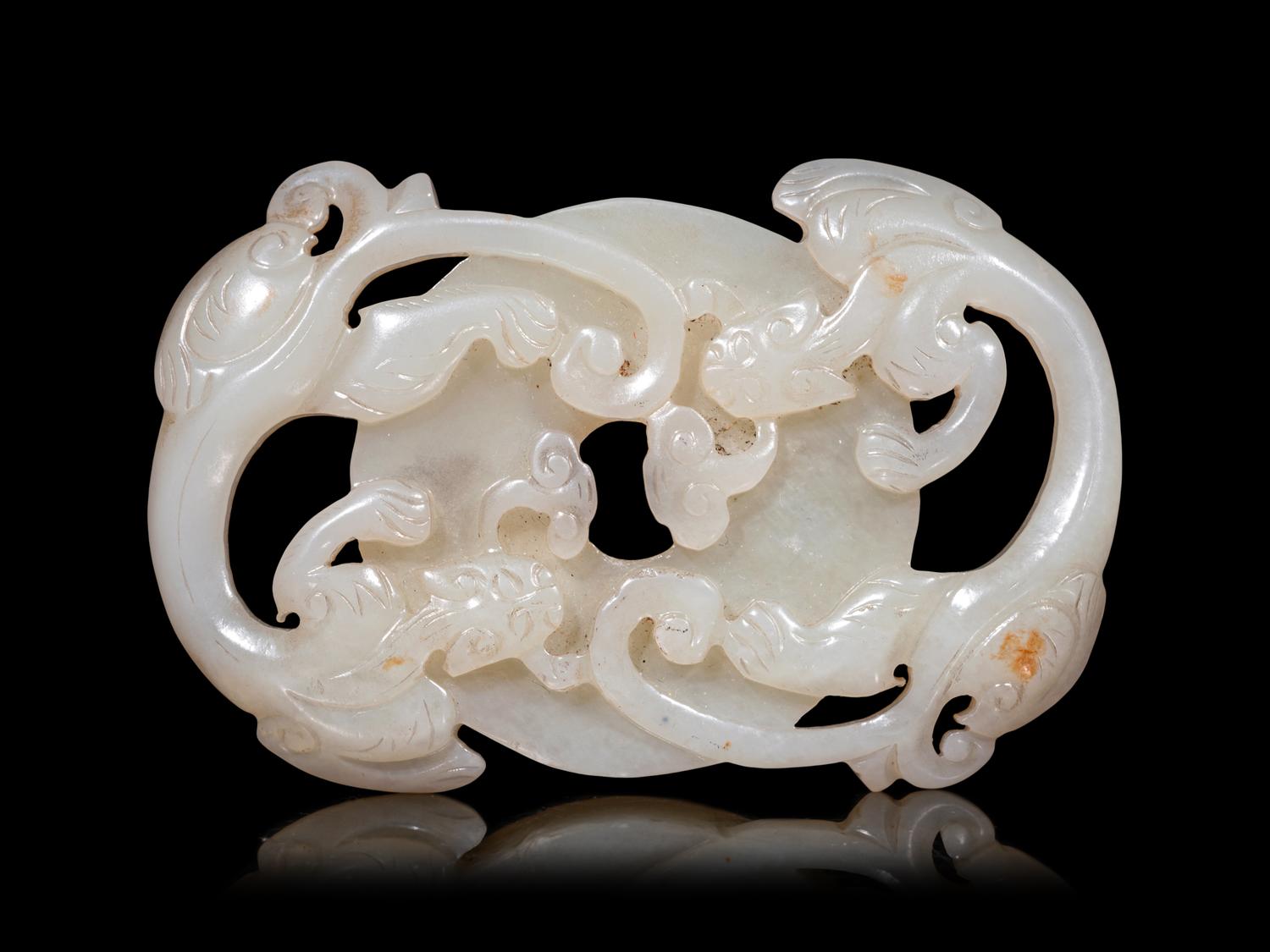 Seven Celadon Jade Carvings of Animals
