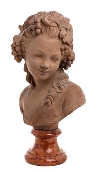 A Continental Terra Cotta Bust Height 19 inches. — LATE 19TH CENTURY