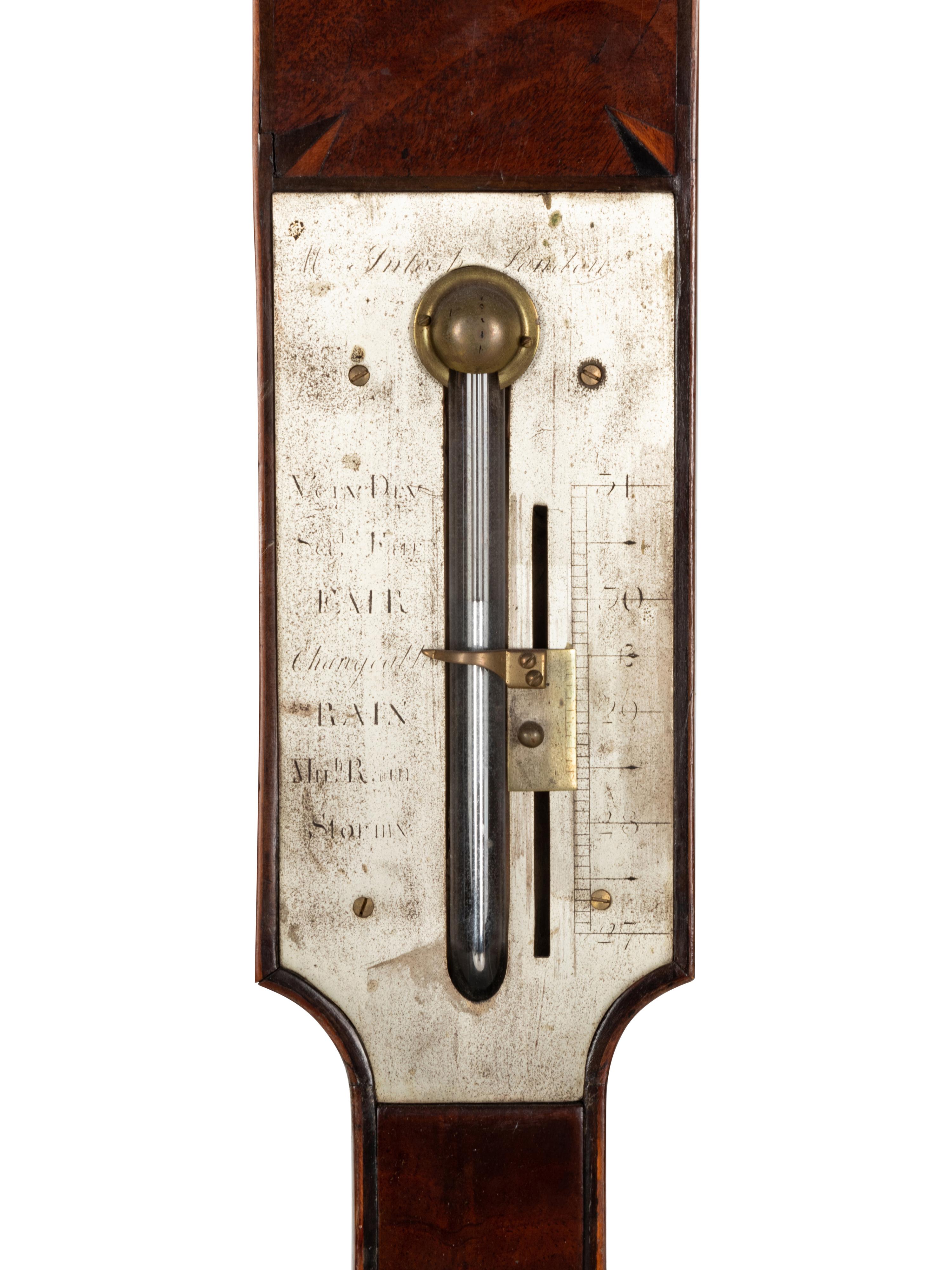 An Regency Mahogany Stick Barometer