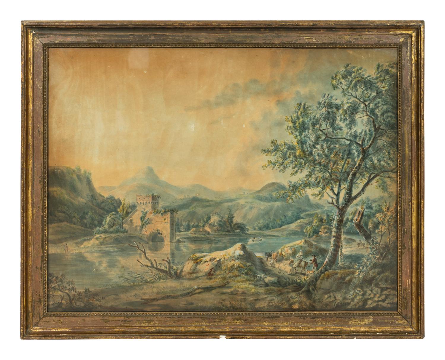 Extensive Landscape with Herdsmen and Fishermen