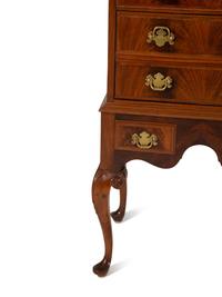 A Pair of Georgian Style Mahogany Diminutive High Boys — 20TH CENTURY